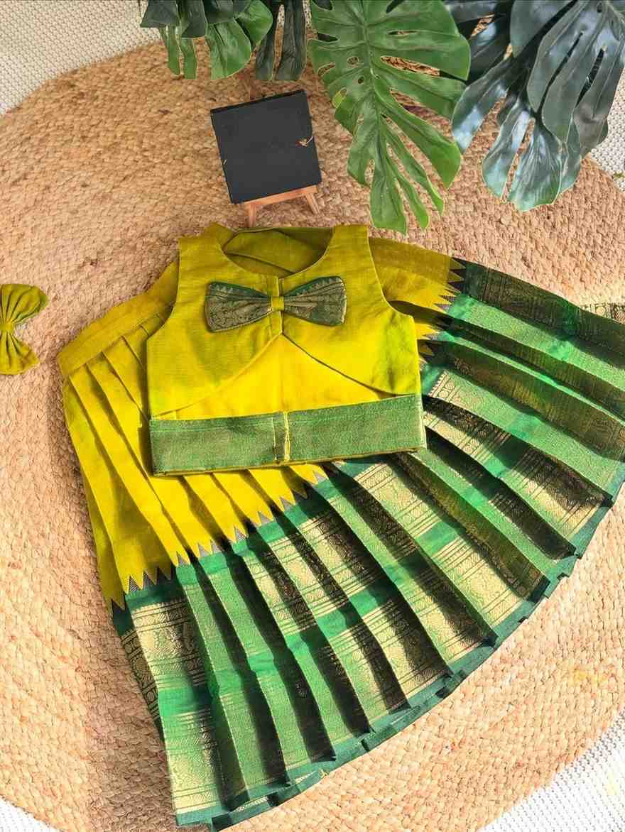 Kids silk lehengas by Arhas Couture