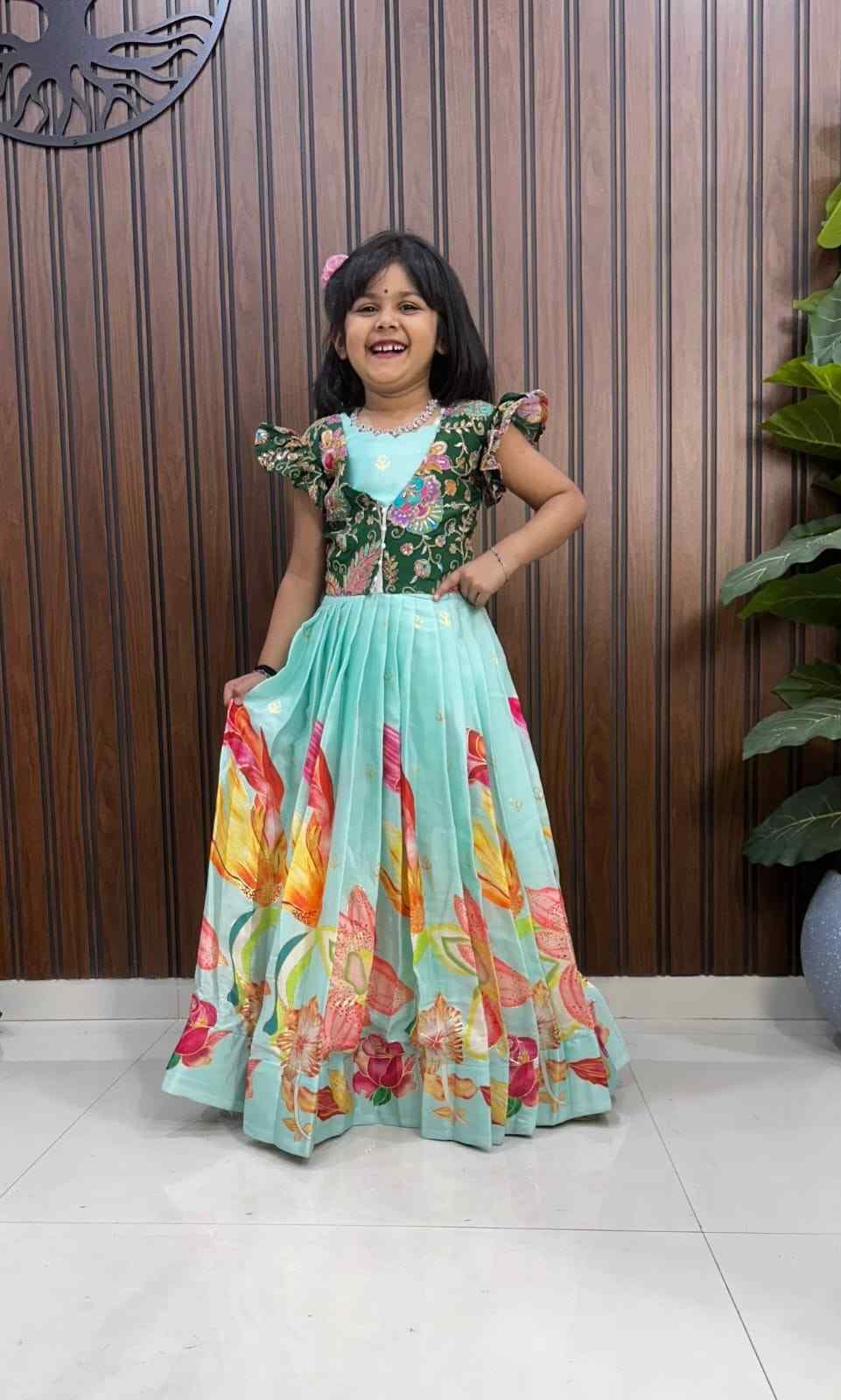 Kids Viscose silk gowns by Arhas Couture