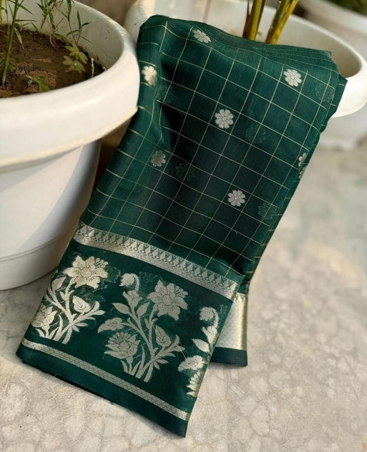 Banarasi Cotton Malai Silk Sarees