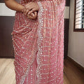 Space Silk Beed Work Sarees