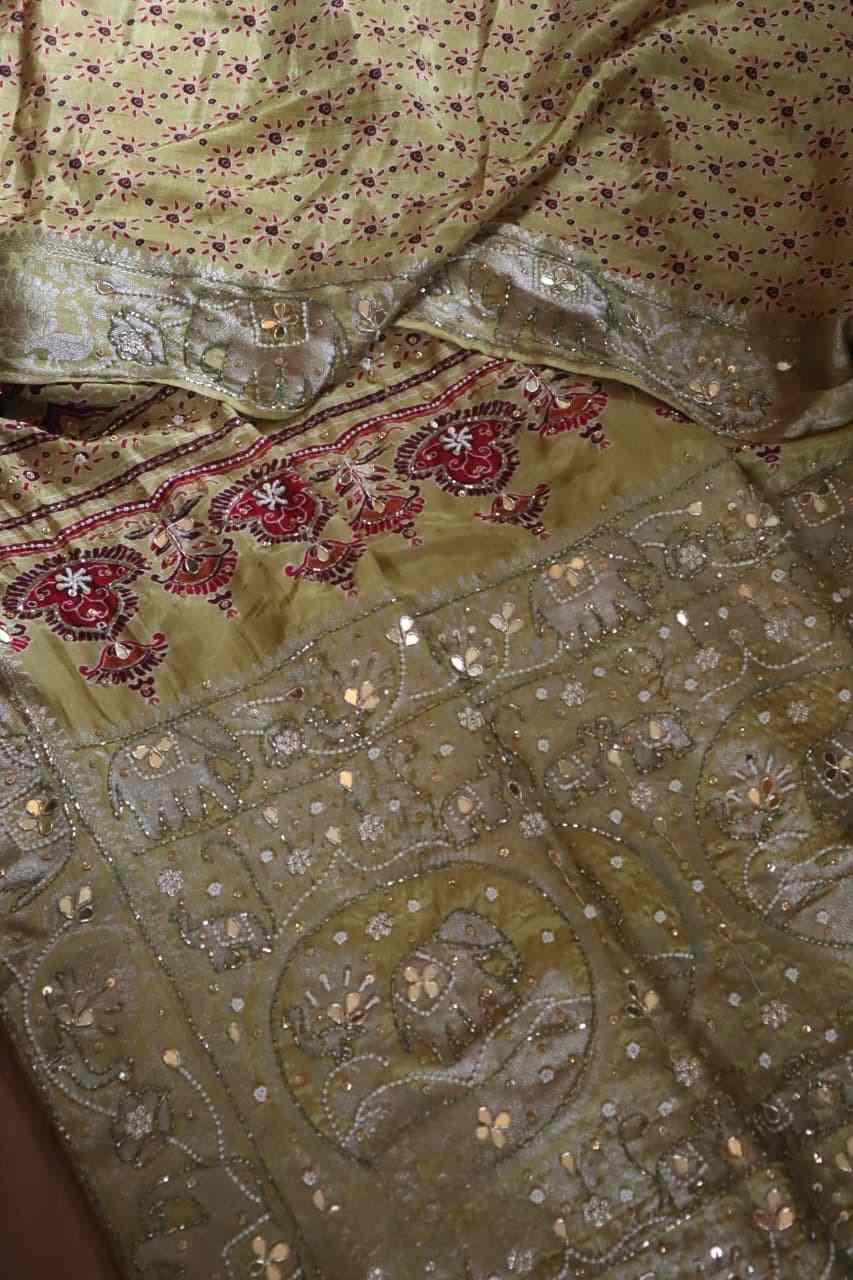 Ajrakh Print Cutdana Sarees