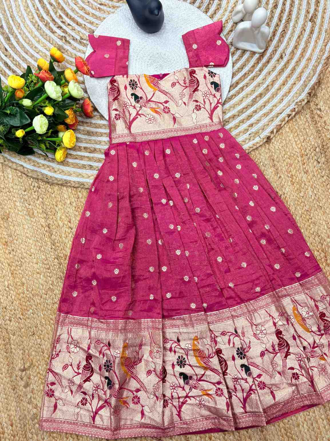 Kid's Dola Silk Lehengas