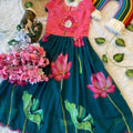 Kid’s Handwork Banglori Silk Lehangas