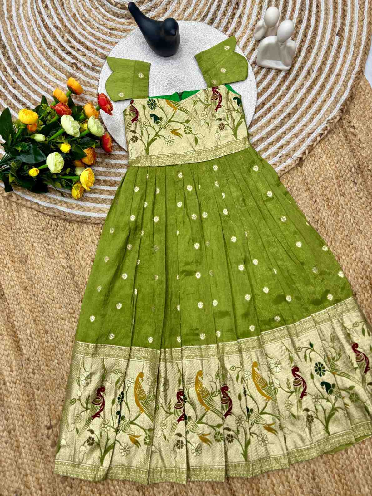 Kid's Dola Silk Lehengas