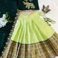 Kid's Cotton Silk Paithani Lehengas