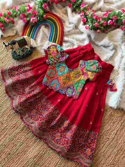 Girl's Crush Floral Lehengas