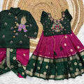 Kid's Banarasi Silk Family Combo