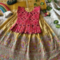 Girl's Viscose Tissue Lehengas