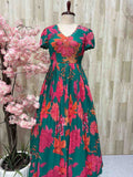 Floral Georgette Gown
