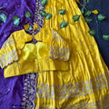 Fancy Viscose tissue scalloped lehengas by Arhas Couture
