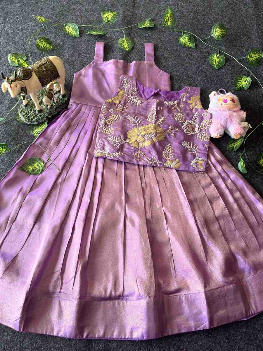 Kids tissue gown – floral coat – Arhas Couture
