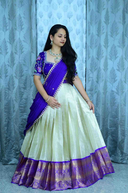 Semi Kanchipuram Silk Family Combo