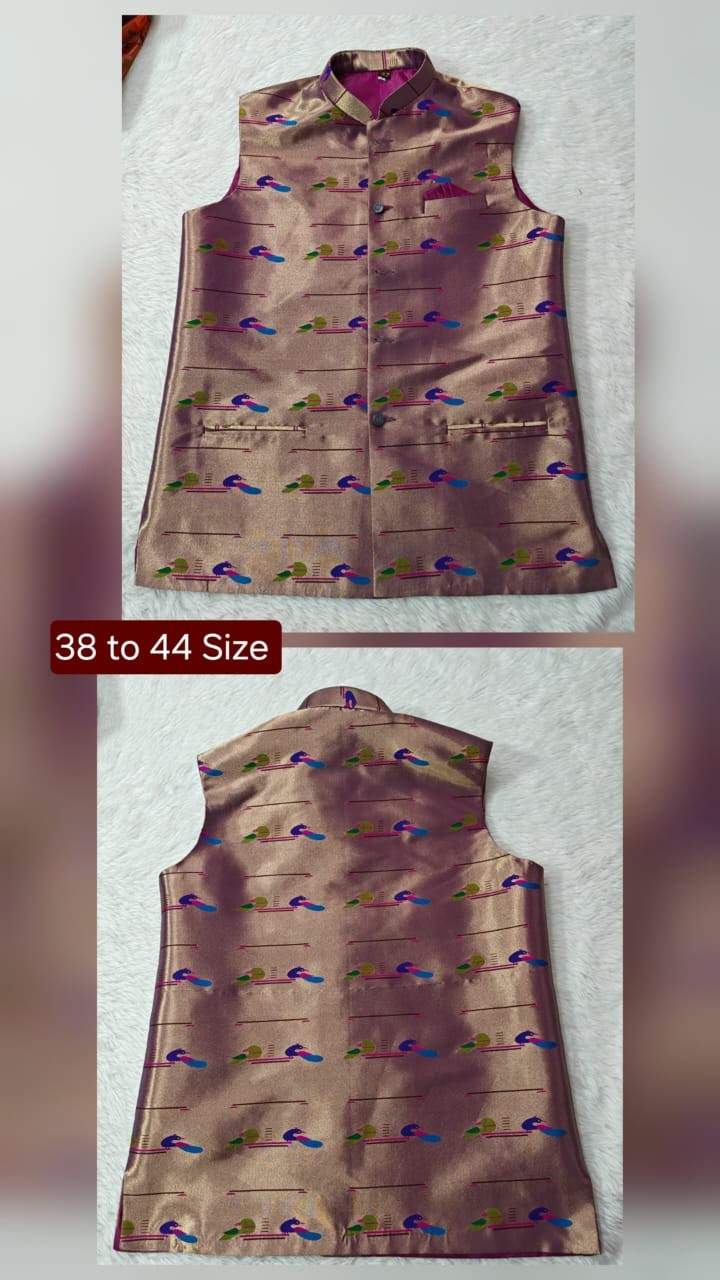 Semi Silk Brocade Paithani Jackets