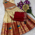 Kid's Paithani Shimmer Silk Lehengas