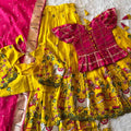Viscose tissue family outfit – yellow – Arhas Couture