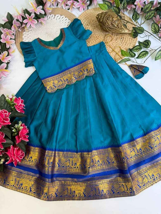 Kids Kanchi cotton lehenga – colour 2 – Arhas Couture