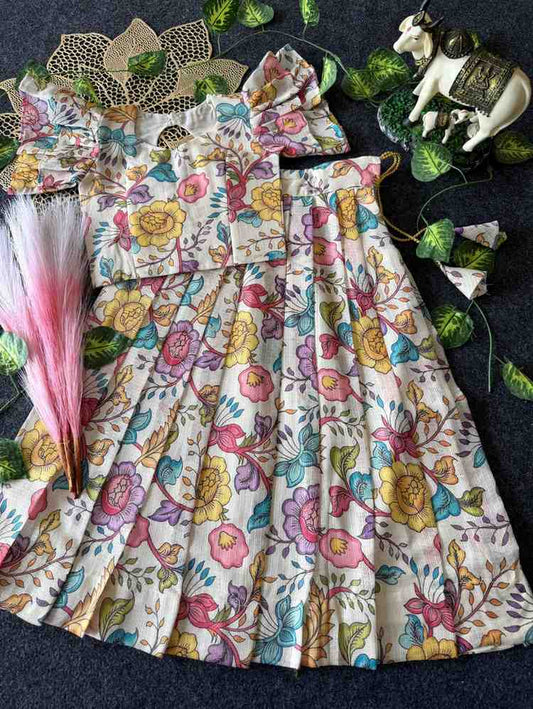 Kids Kalamkari lehenga – colour 2 – Arhas Couture