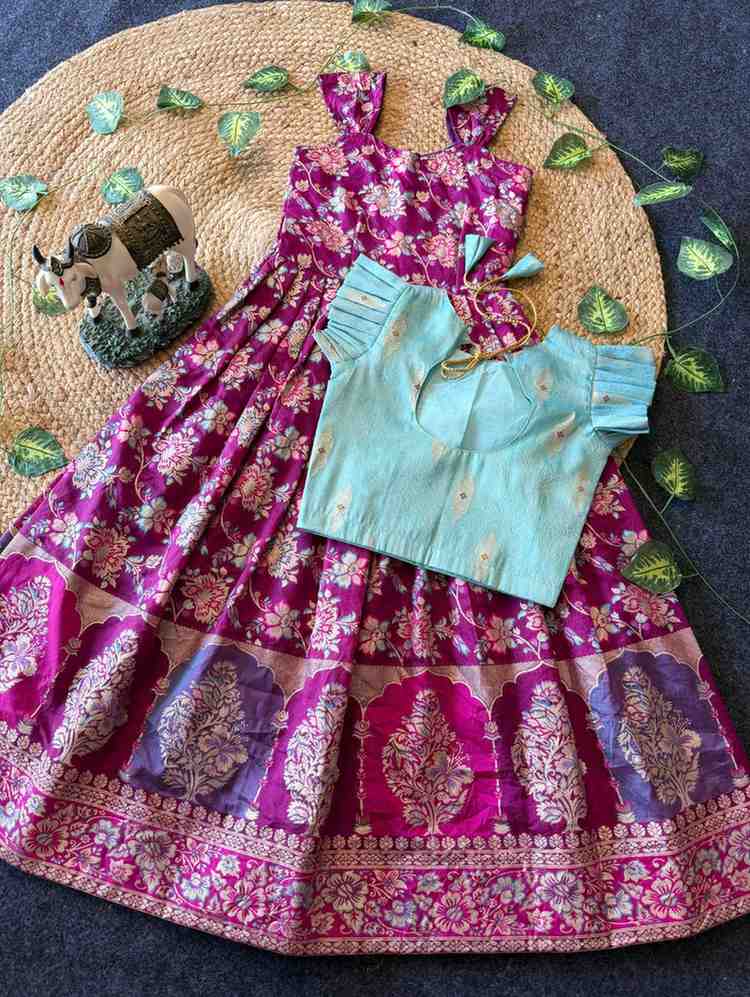 Kids Dola silk gowns by Arhas Couture