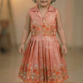 Tissue embroidered family frock – lavender – Arhas Couture