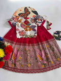 Kid's Tissue Silk Lehengas