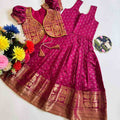 Kid's Soft Dola Silk Gowns