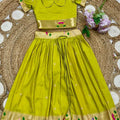 Kid's Paithani Silk Lehengas