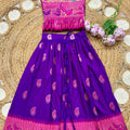 Kids Paithani lehenga – sea green – Arhas Couture
