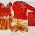 Semi Kanchi tissue family outfit – colour 5 – Arhas Couture