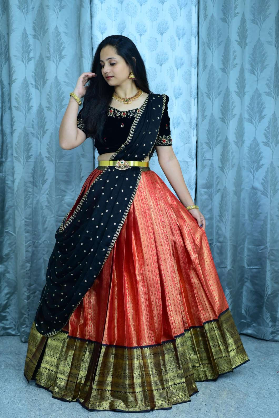 Semi Kanchi Pattu Family Combo