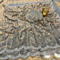 Space Silk Beed Work Sarees