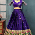 Fancy Paithani lehenga – colour 1 – Arhas Couture