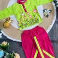 Kid's Kalamkari Cotton Dhothi Set