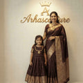 Semi Kanchi family outfit – kids and Mom – Arhas Couture