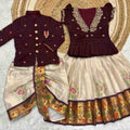 Kids tissue silk family outfits by Arhas Couture