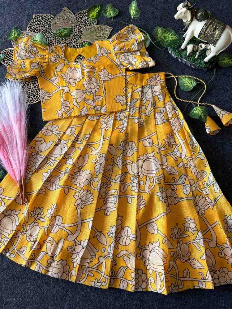 Kids Kalamkari lehenga – colour 3 – Arhas Couture
