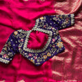 Fancy satin sequence saree – colour 2 – Arhas Couture
