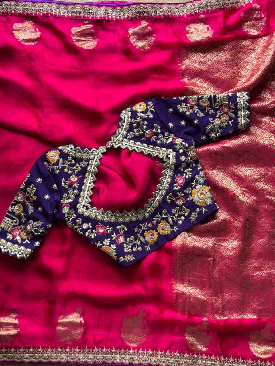 Fancy satin sequence saree – colour 2 – Arhas Couture