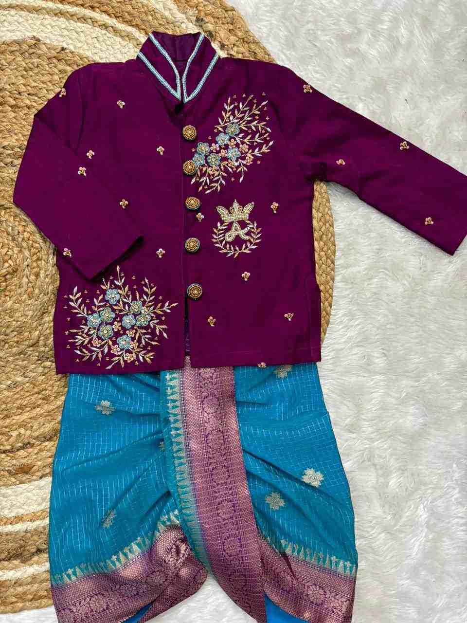 Banarasi silk family outfits by Arhas Couture