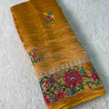 Fancy tissue embroidery saree – colour 4 – Arhas Couture