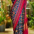 Fancy Gaji Patola saree – colour view – Arhas Couture