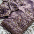 Fancy soft Banarasi tissue saree with pearl and sequins handwork – Arhas Couture
