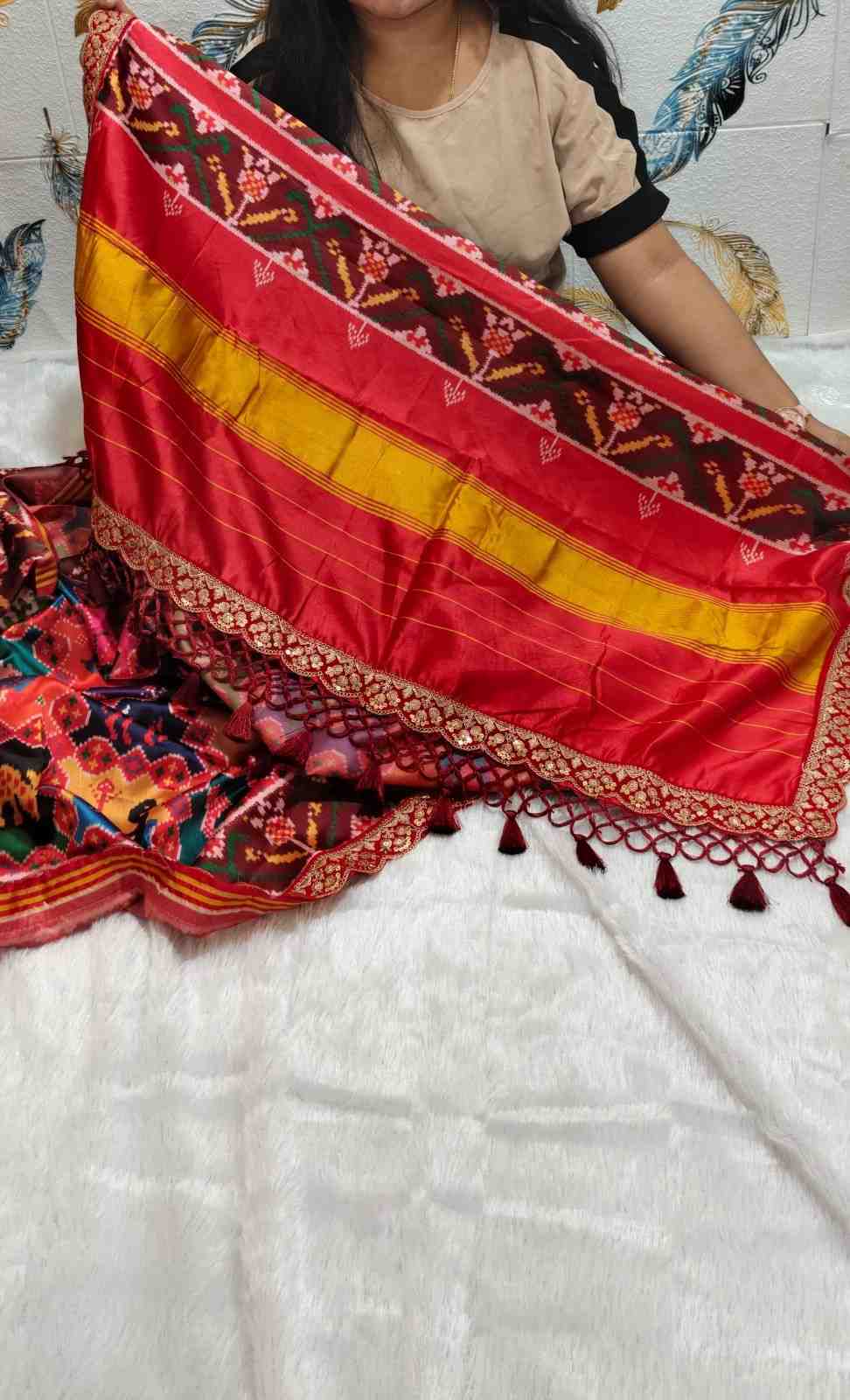 Semi Patola Saree