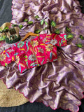 Viscose Tissue Silk Saree