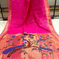 Khadi Raw Silk Paithani Sarees