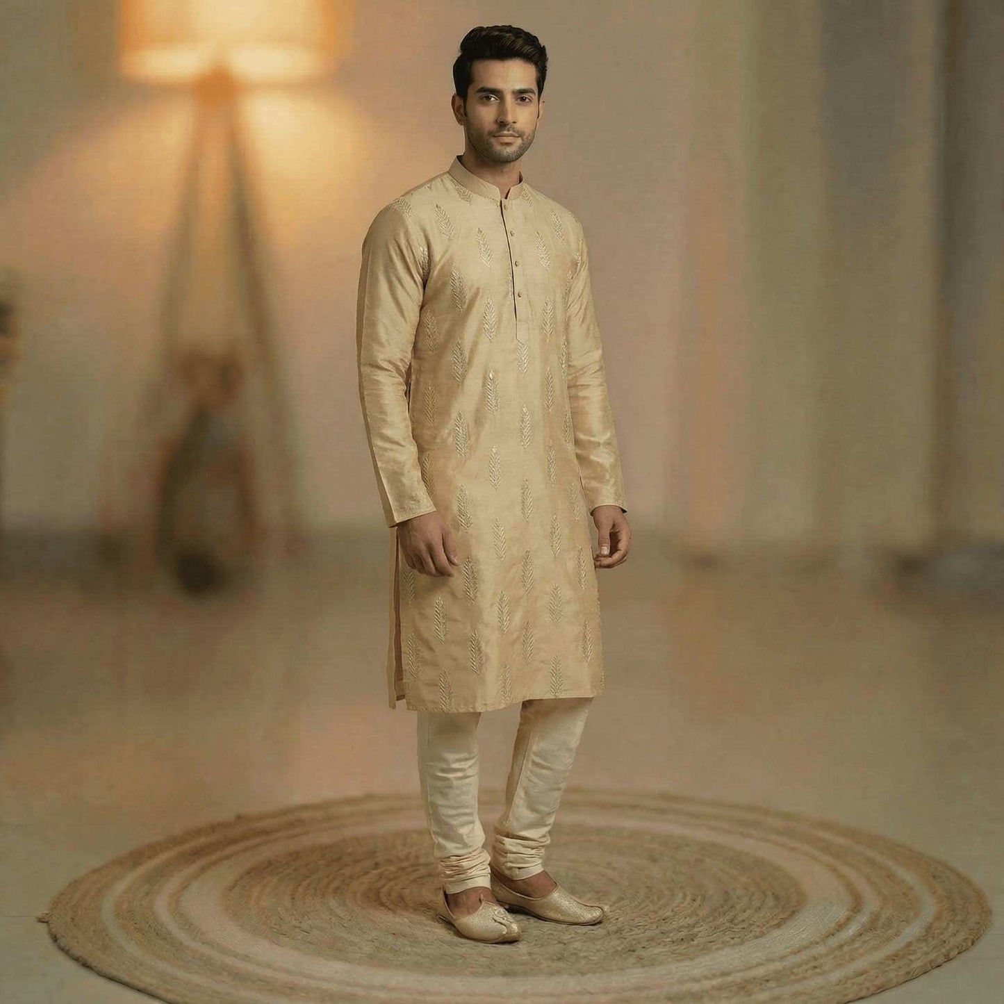 Chanderi silk family outfit – colour 4 – Arhas Couture