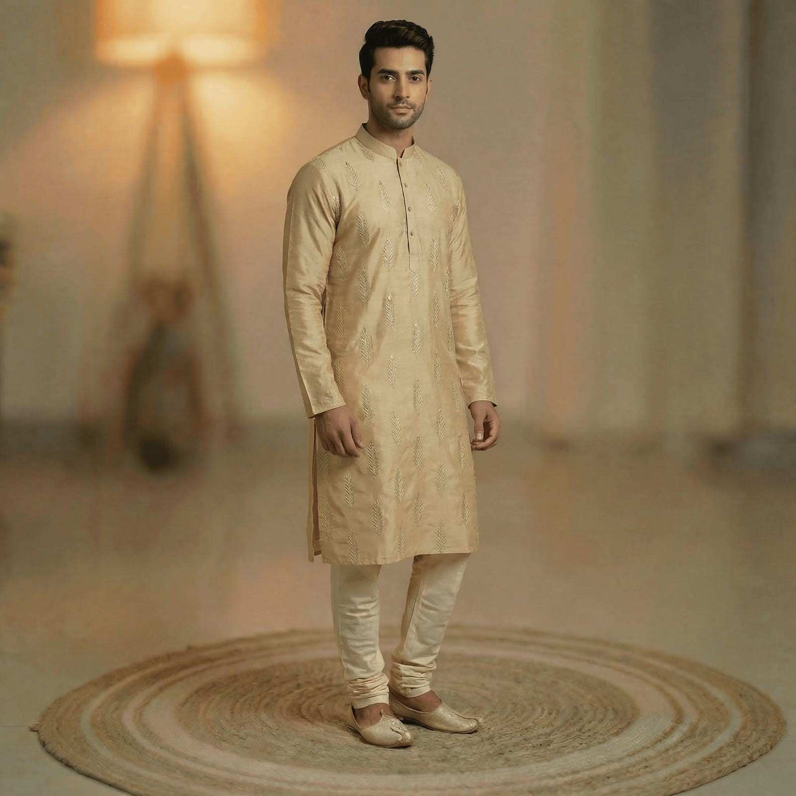 Chanderi silk family outfit – colour 4 – Arhas Couture