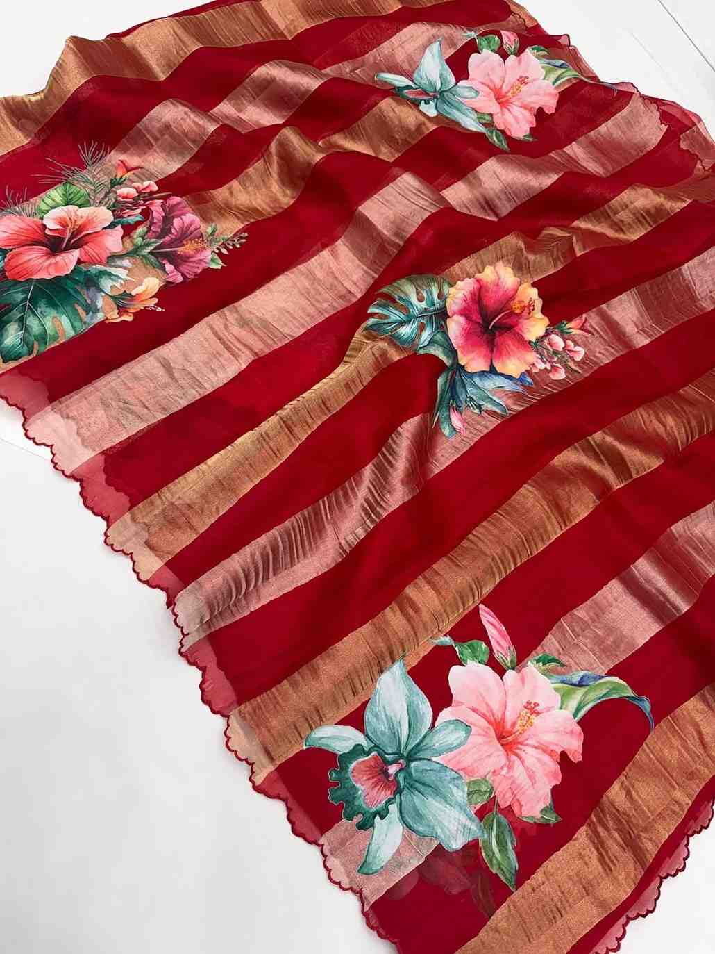 Fancy organza tissue saree – colour 4 – Arhas Couture