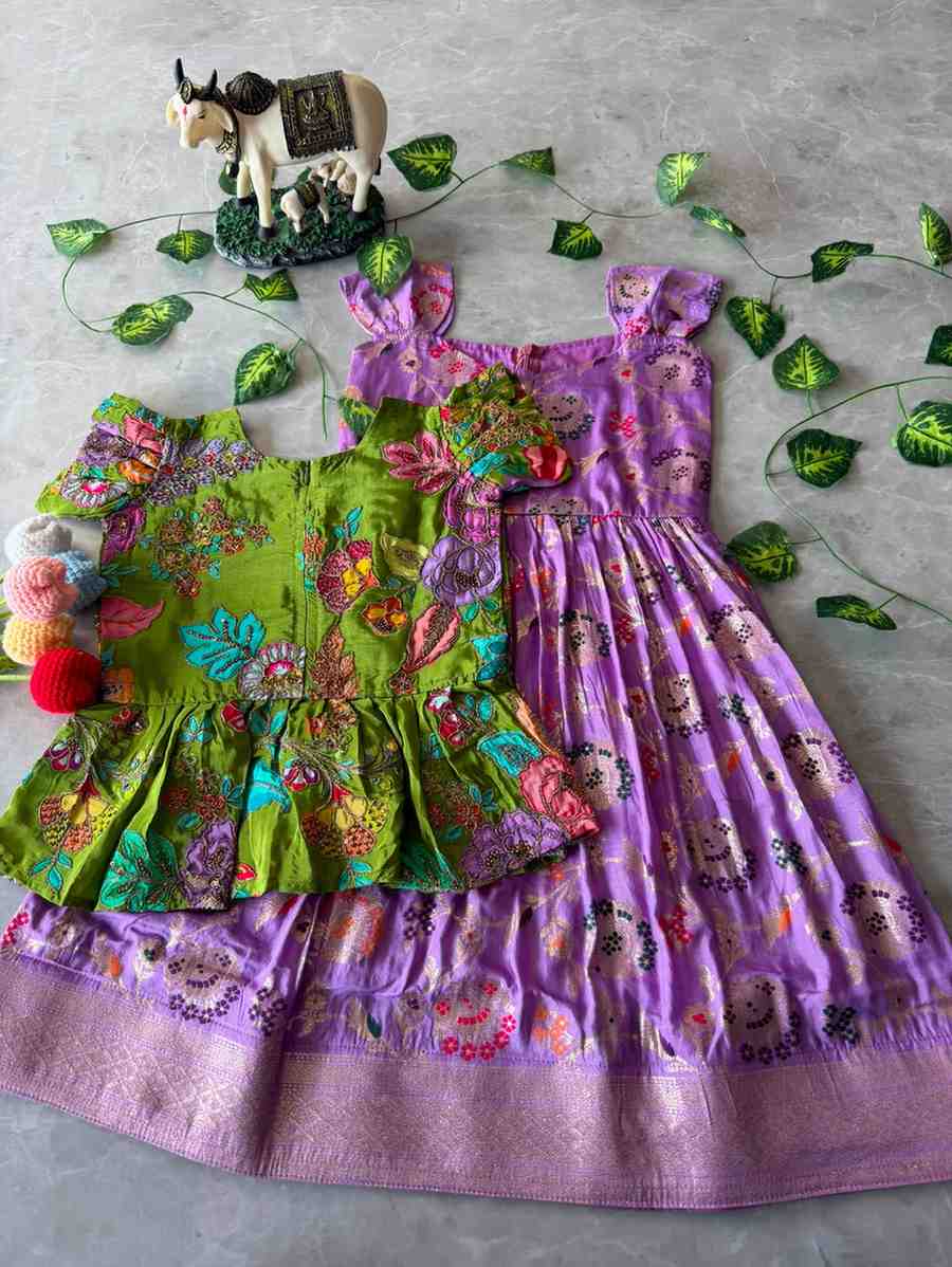 Kid's Dola Silk Gown