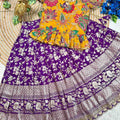 Kid's Natural Crepe Silk Lehenga