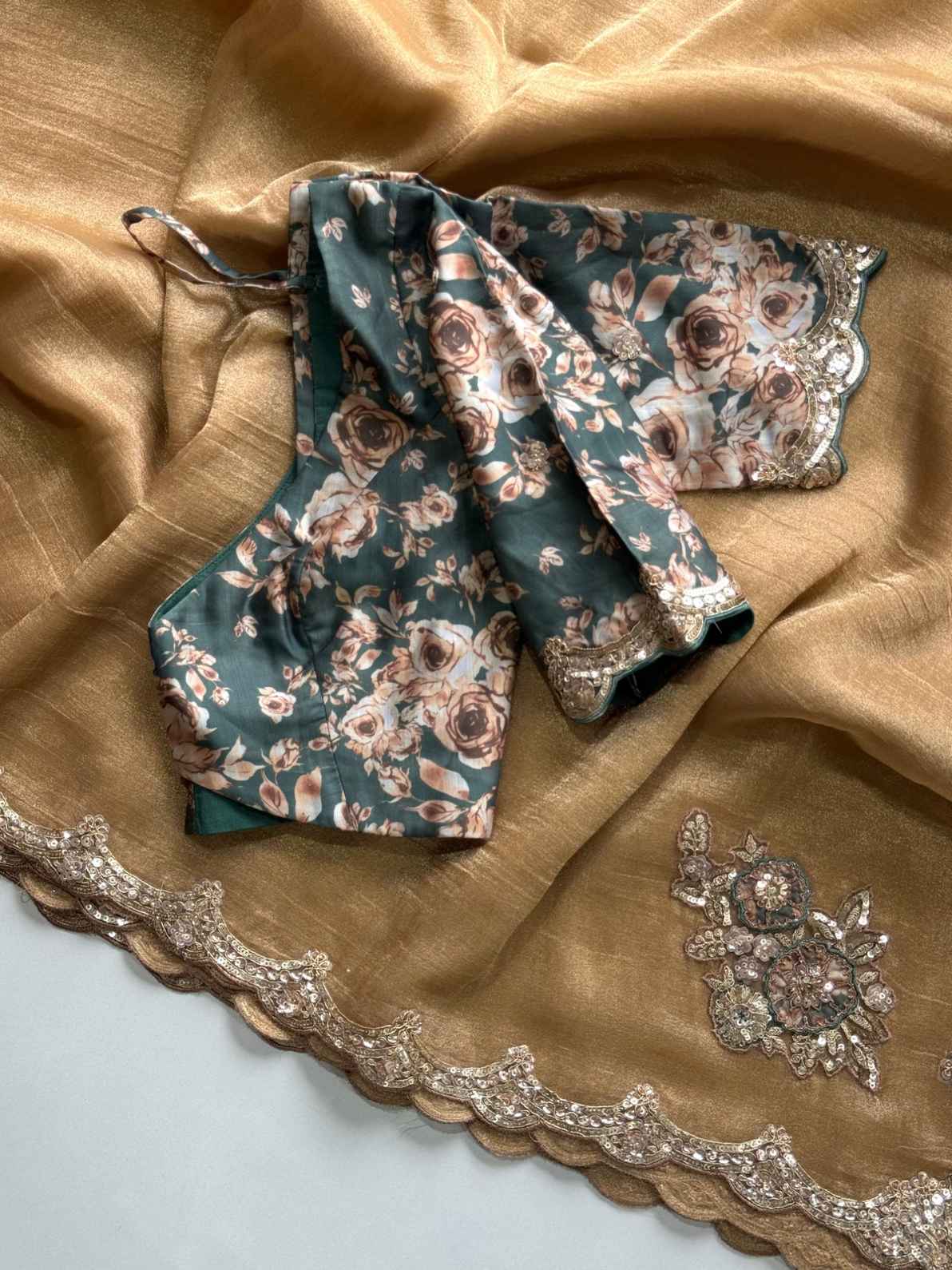 Banarasi Crush Tissue Silk Saree